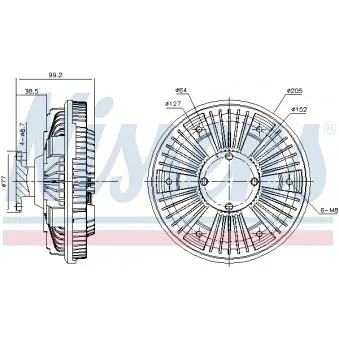 Embrayage, ventilateur de radiateur NISSENS