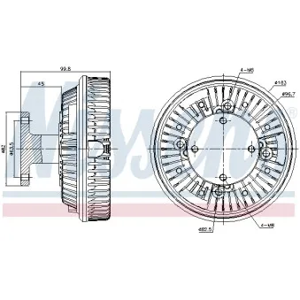 Embrayage, ventilateur de radiateur NISSENS 86054