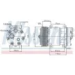 Compresseur, climatisation NISSENS 89065 - Visuel 1
