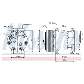 Compresseur, climatisation NISSENS 89065