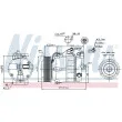 Compresseur, climatisation NISSENS 89030 - Visuel 1