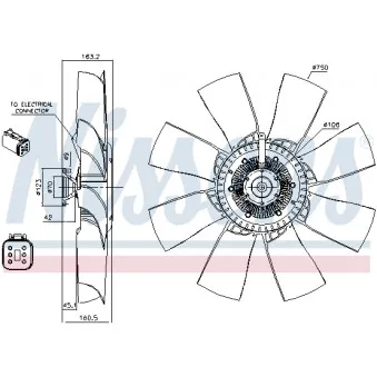 Embrayage, ventilateur de radiateur NISSENS 86127
