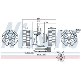 Pulseur d'air habitacle NISSENS 87037