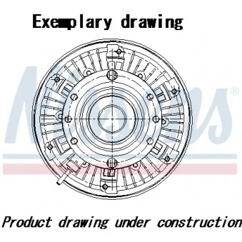 Embrayage, ventilateur de radiateur NISSENS