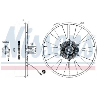Embrayage, ventilateur de radiateur NISSENS