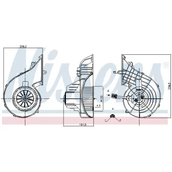 Pulseur d'air habitacle NISSENS 87751