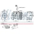 Compresseur, climatisation NISSENS 890093 - Visuel 1