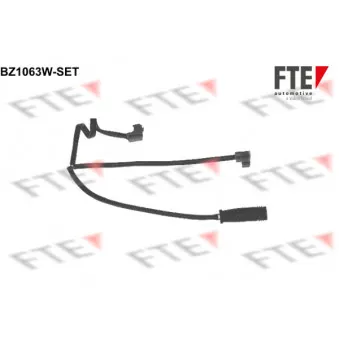 Contact d'avertissement, usure des plaquettes de frein FTE