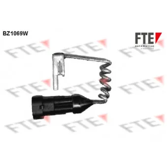 Contact d'avertissement, usure des plaquettes de frein FTE