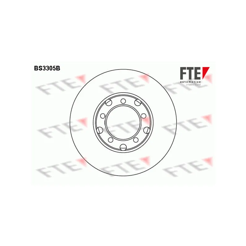 Jeu de 2 disques de frein avant FTE BS3305B