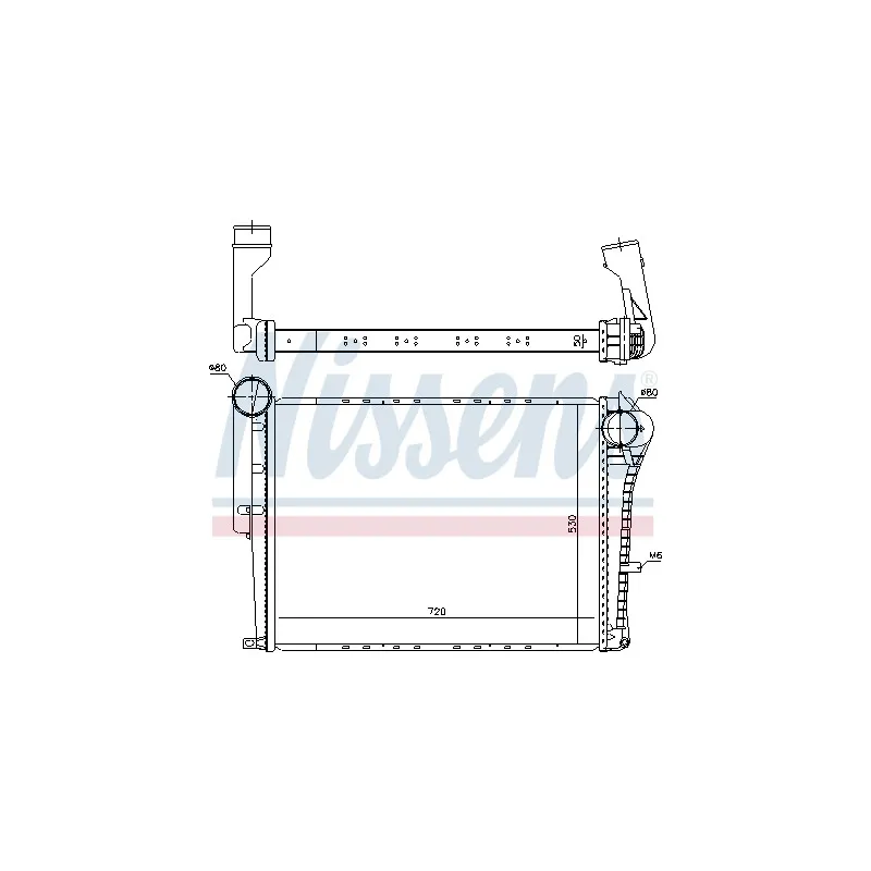 Intercooler, échangeur NISSENS 97072