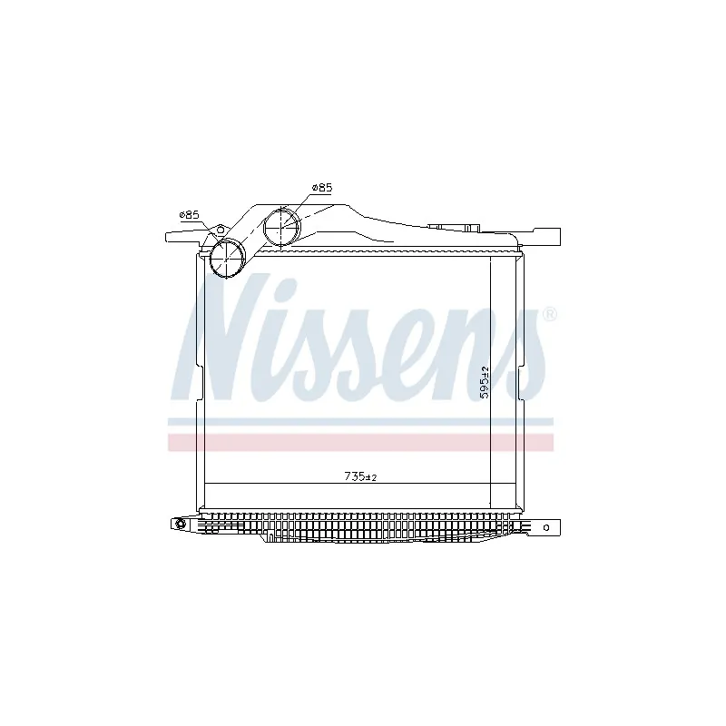 Intercooler, échangeur NISSENS 97069