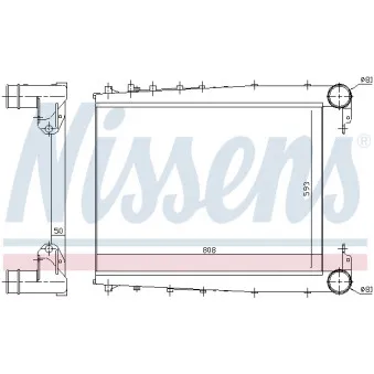 Intercooler, échangeur NISSENS