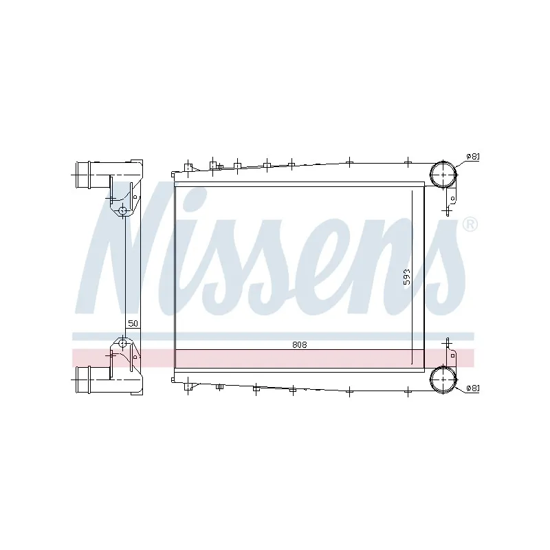 Intercooler, échangeur NISSENS 97070