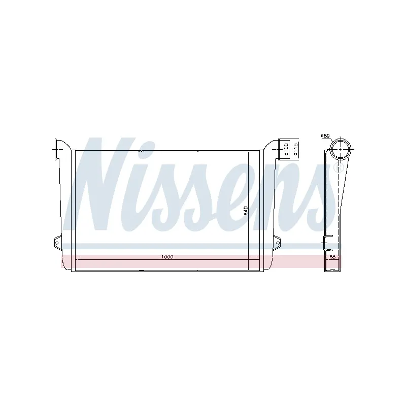 Intercooler, échangeur NISSENS 97078