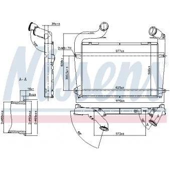 Intercooler, échangeur NISSENS