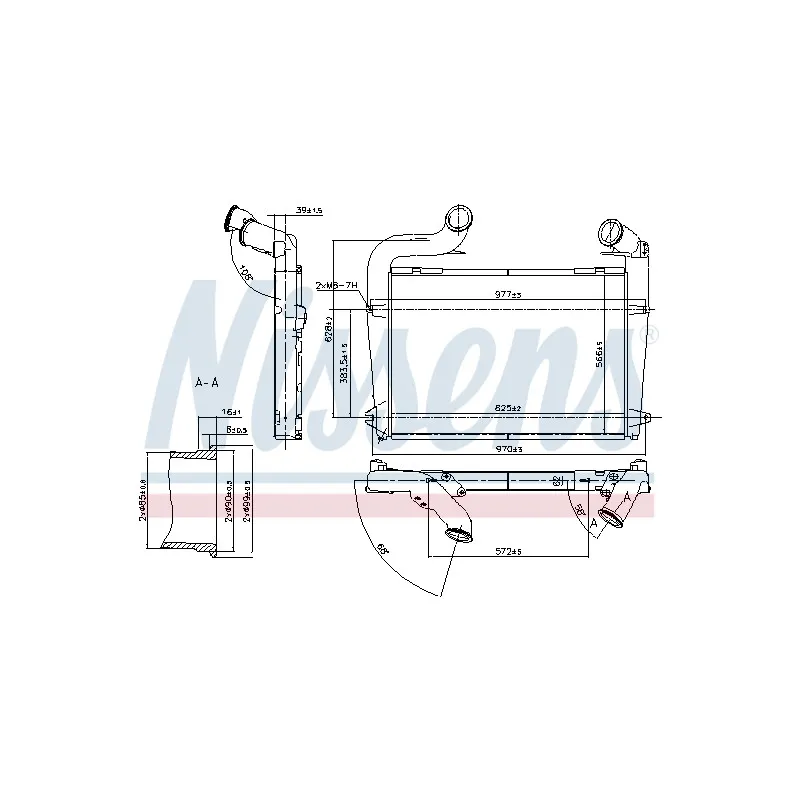 Intercooler, échangeur NISSENS 97061