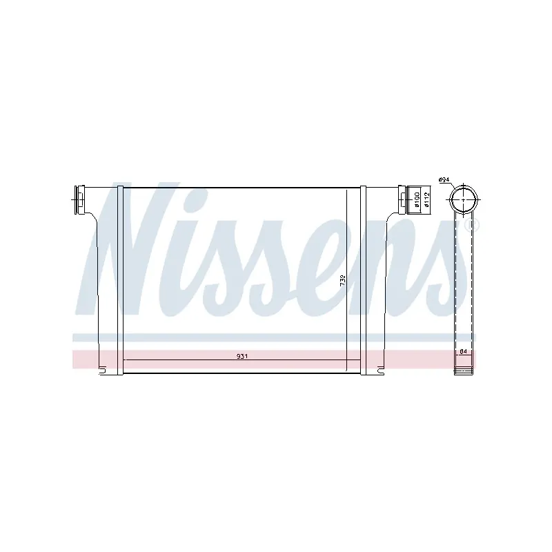 Intercooler, échangeur NISSENS 97065