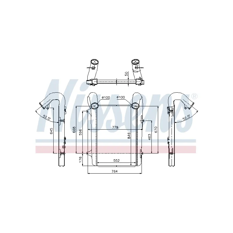 Intercooler, échangeur NISSENS 97059
