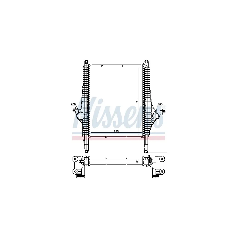 Intercooler, échangeur NISSENS 97067