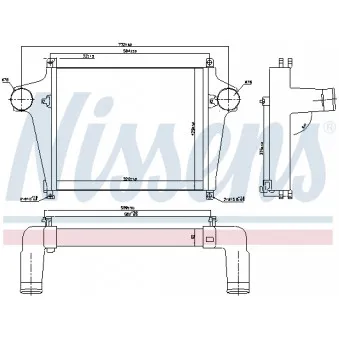 Intercooler, échangeur NISSENS