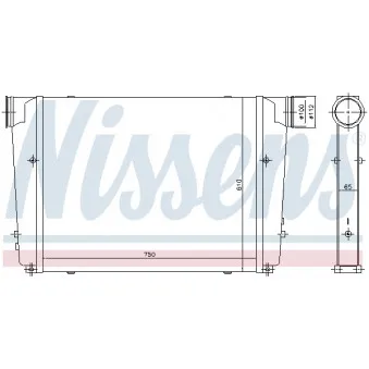 Intercooler, échangeur NISSENS
