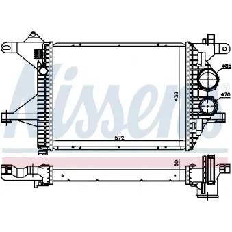 Intercooler, échangeur NISSENS