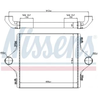 Intercooler, échangeur NISSENS