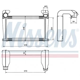Intercooler, échangeur NISSENS