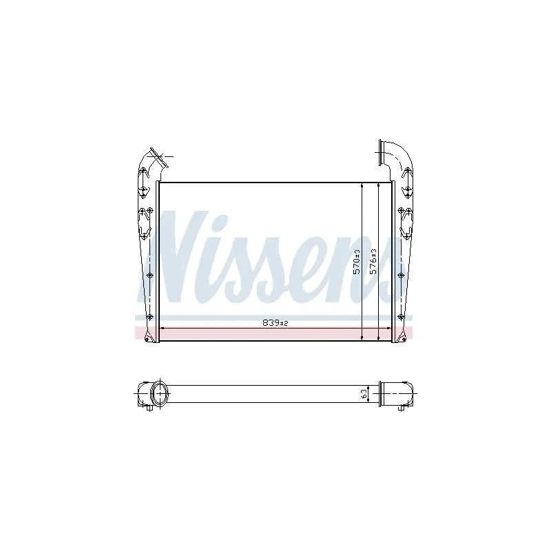 Intercooler, échangeur NISSENS 96992