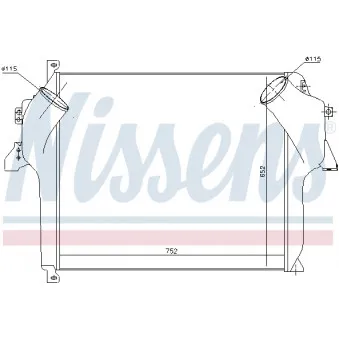 Intercooler, échangeur NISSENS