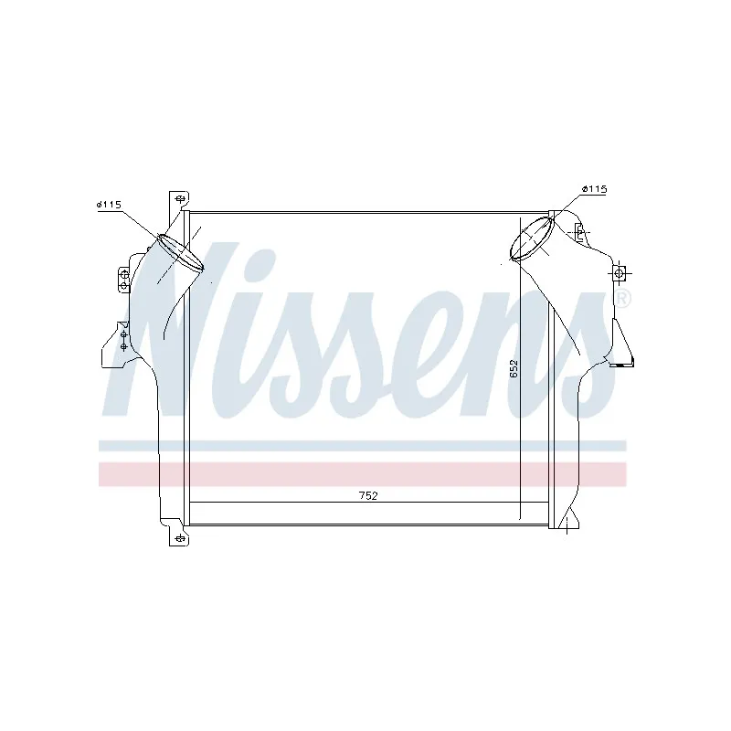 Intercooler, échangeur NISSENS 96971