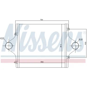 Intercooler, échangeur NISSENS