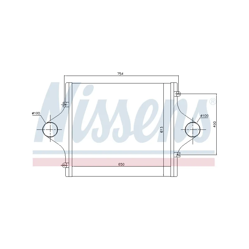 Intercooler, échangeur NISSENS 96991