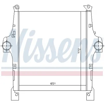 Intercooler, échangeur NISSENS