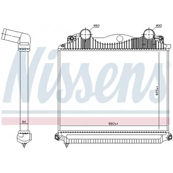 Intercooler, échangeur NISSENS