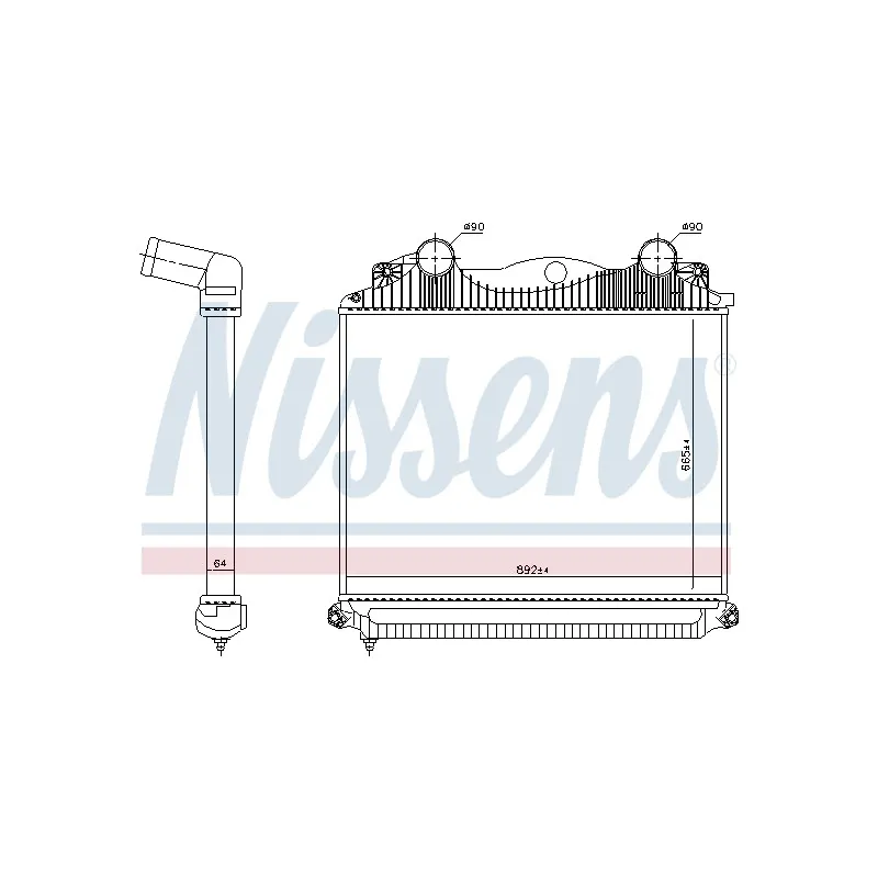Intercooler, échangeur NISSENS 97048