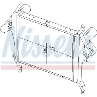 Intercooler, échangeur NISSENS