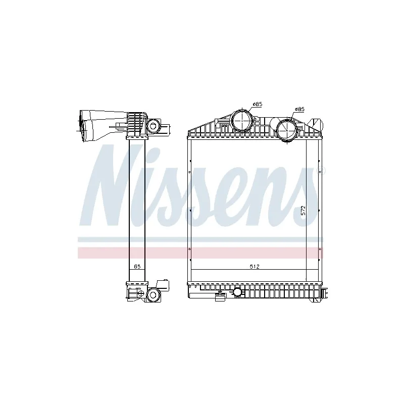 Intercooler, échangeur NISSENS 97033