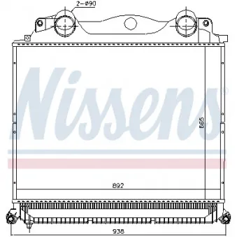 Intercooler, échangeur NISSENS