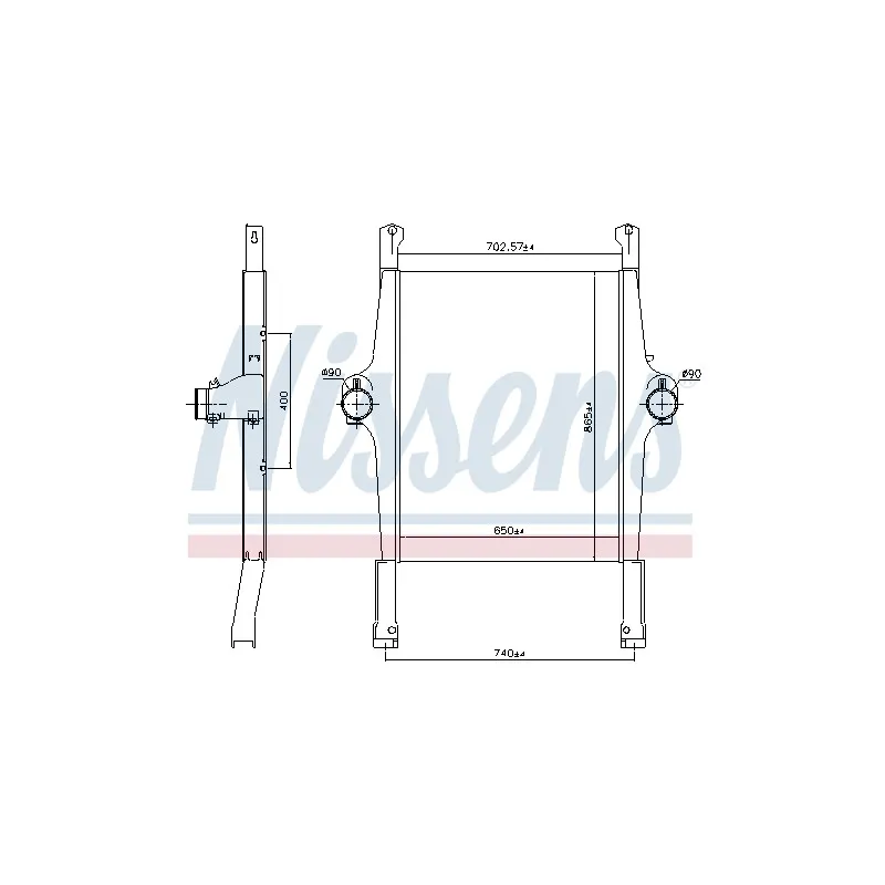 Intercooler, échangeur NISSENS 97022