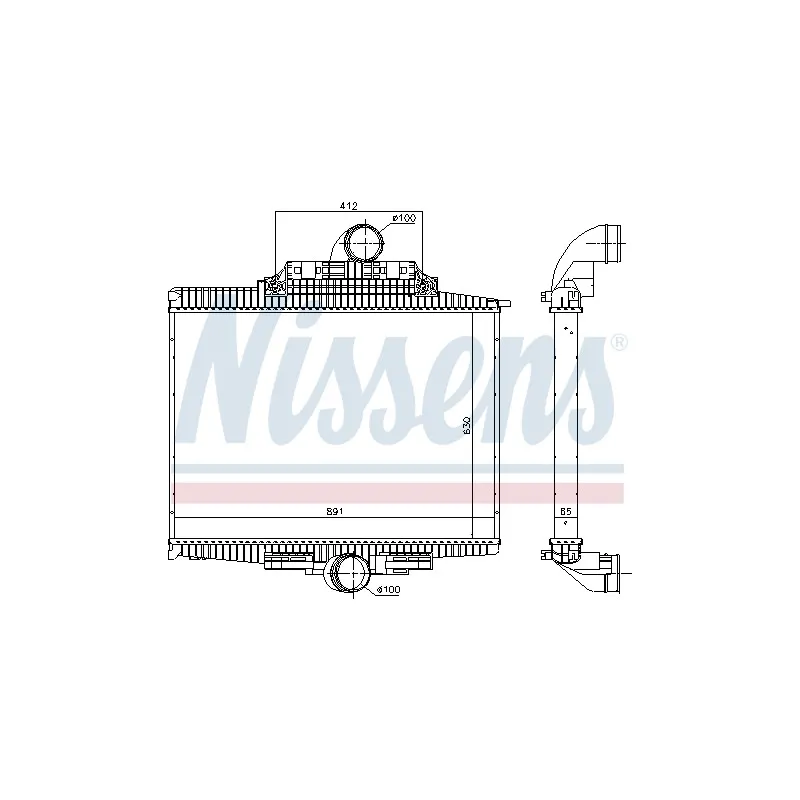 Intercooler, échangeur NISSENS 97024
