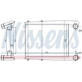 Intercooler, échangeur NISSENS