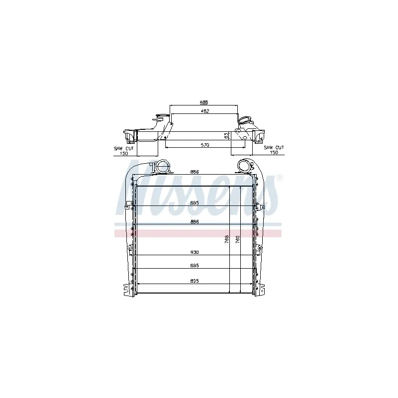 Intercooler, échangeur NISSENS 97029