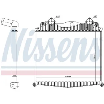 Intercooler, échangeur NISSENS