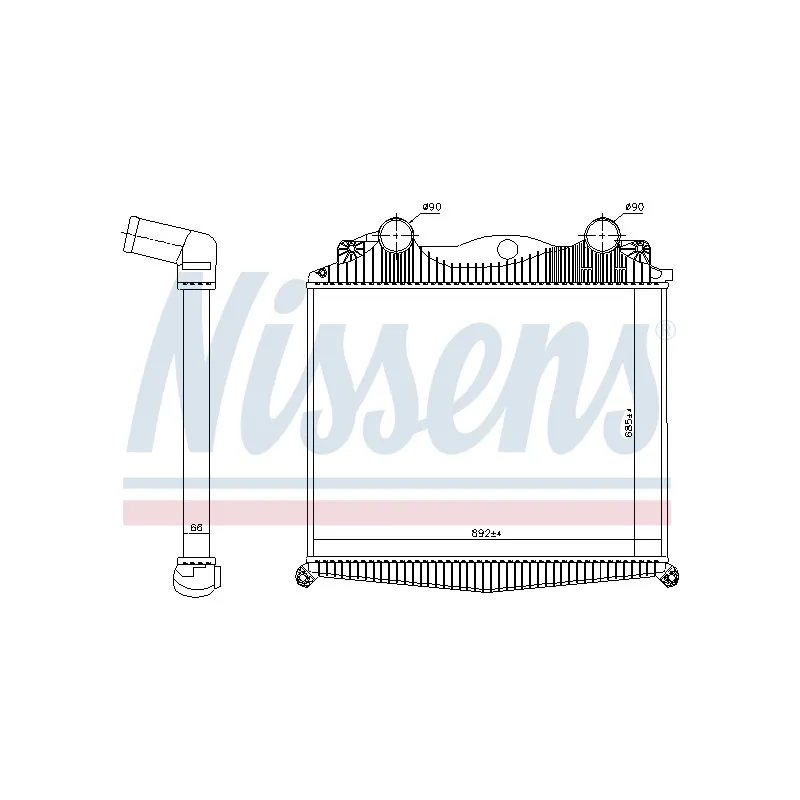 Intercooler, échangeur NISSENS 97014
