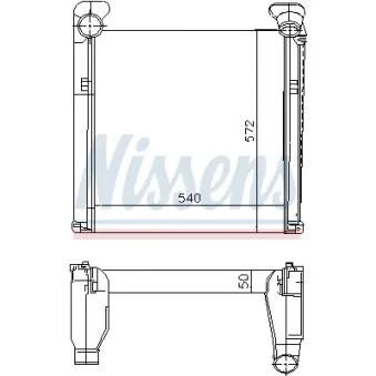Intercooler, échangeur NISSENS