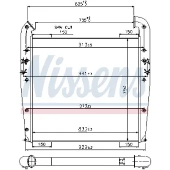 Intercooler, échangeur NISSENS