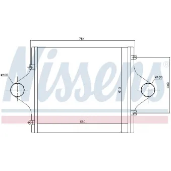 Intercooler, échangeur NISSENS
