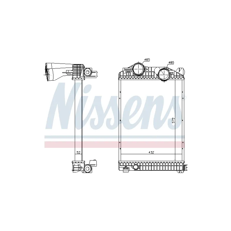 Intercooler, échangeur NISSENS 96969